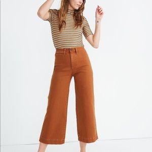 Madewell emmet wide leg cropped pants